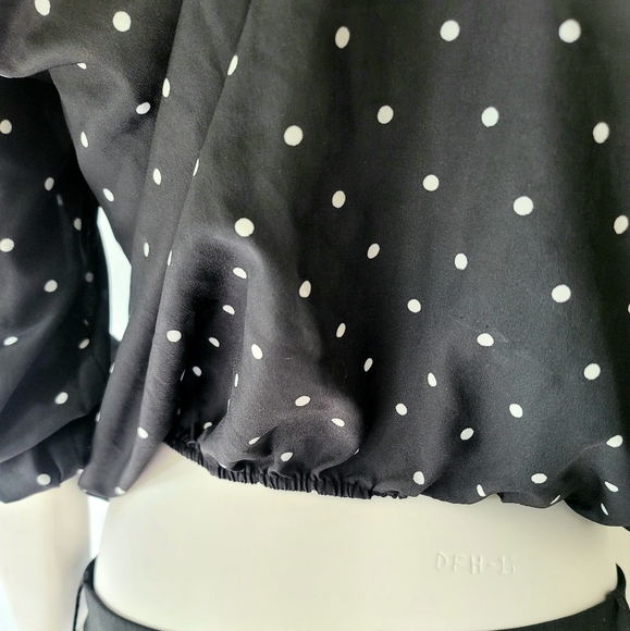 Daniel Rainn V-Neck Polka-Dot Blouse Size S - Picture 6 of 10